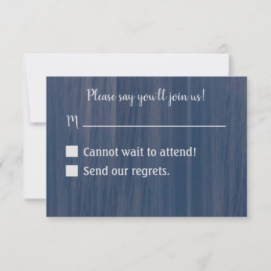 Carte RSVP Ocean simple (Devant)