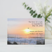 Carte RSVP Ocean Sunset (Debout devant)