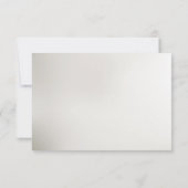 Carte RSVP or décorative (Dos)