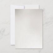 Carte RSVP or décorative (Dos)