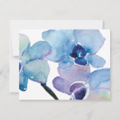 Carte RSVP | Orchidée Bleue (Dos)