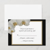 Carte RSVP Orchidées (Devant / Derrière)
