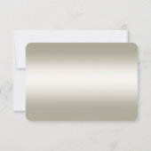 Carte RSVP Ornat Or (Dos)