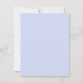 Carte RSVP Pale Blue Stripe First Holy Communion (Dos)
