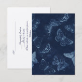 Carte RSVP papillon (Devant / Derrière)