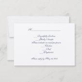 Carte RSVP papillon (Dos)