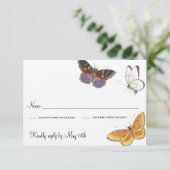 Carte RSVP Papillon (Debout devant)