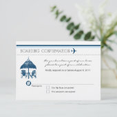 Carte RSVP Pass d'embarquement (Debout devant)