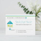 Carte RSVP Pass d'embarquement (Debout devant)