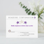 Carte RSVP Pass d'embarquement Starfish (Debout devant)