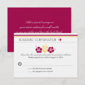 Carte RSVP Pass embarquement au Portugal (Devant / Derrière)