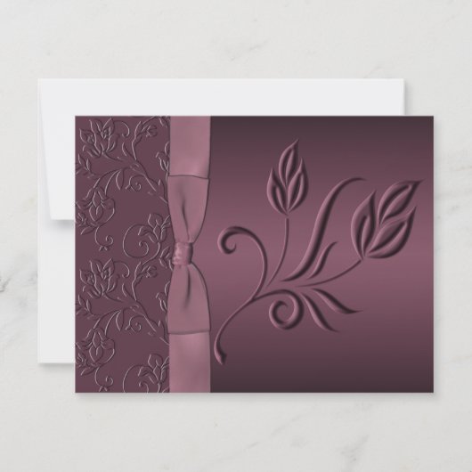 Carte RSVP Passion violette (Devant)