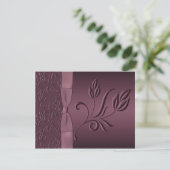 Carte RSVP Passion violette (Debout devant)