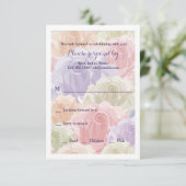 Carte RSVP Pastel Rose (Debout devant)