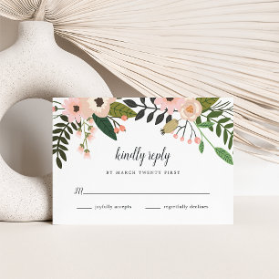 Carte RSVP Peach Meadow