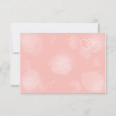Carte RSVP Peach roses (Dos)