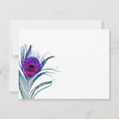 Carte RSVP Peacock vintage (Dos)