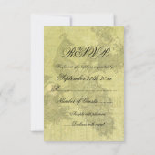 Carte RSVP Peacock vintage (Dos)