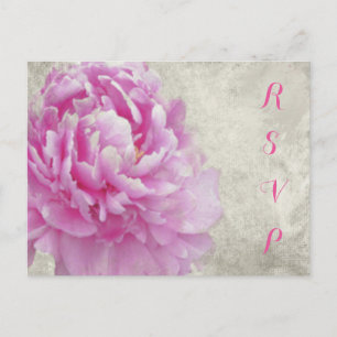 Carte RSVP Peony rose