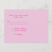 Carte RSVP Peony rose (Dos)