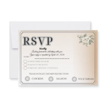 Carte RSVP personnalisable | Suivi de la présence