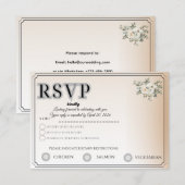 Carte RSVP personnalisable | Suivi de la présence  (Devant / Derrière)
