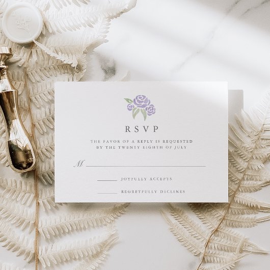 Carte RSVP Petite Bouquet | Lilac