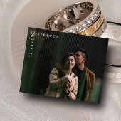 Carte RSVP photo couleur florale élégante à budget