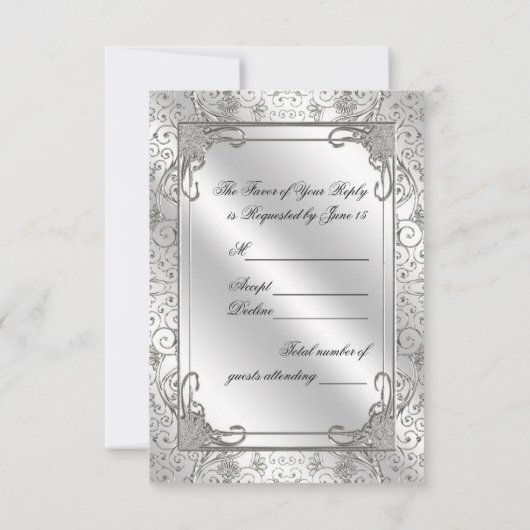 Carte RSVP photo pour le 60e anniversaire du Maria (Dos)