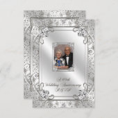 Carte RSVP photo pour le 60e anniversaire du Maria (Devant / Derrière)