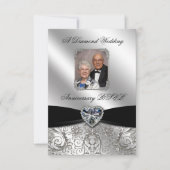 Carte RSVP photo pour le 60e anniversaire du Maria (Devant)