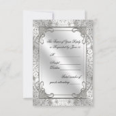 Carte RSVP photo pour le 60e anniversaire du Maria (Dos)