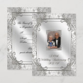 Carte RSVP photo pour le 60e anniversaire du Maria (Devant / Derrière)