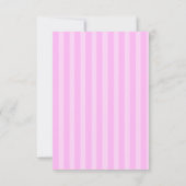 Carte RSVP Pink Stripe Sweet16 (Dos)
