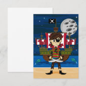 Carte RSVP Pirate et Expédition (Devant / Derrière)