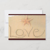 Carte RSVP Plage Love (Dos)