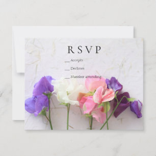 Carte rsvp pois frais doux