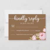 Carte RSVP pour Baby Shower Teddy Bear Baby Bear (Devant)