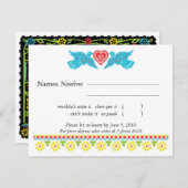 Carte RSVP pour crâne de sucre (Devant / Derrière)