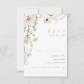 Carte RSVP pour demande de chansons de prairie pou (Devant)