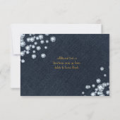 Carte RSVP pour fête d'anniversaire Denim et Diamo (Dos)