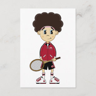 Carte RSVP pour garçon de Tennis mou