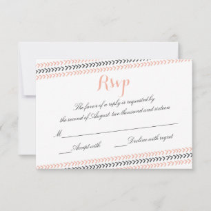 Carte RSVP pour la typographie des frontières mode
