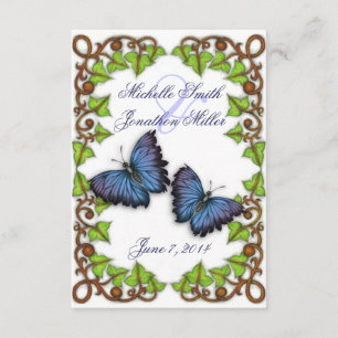 Carte RSVP pour l'amour et les papillons