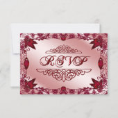 Carte RSVP pour le 40e anniversaire du Mariage de  (Devant)