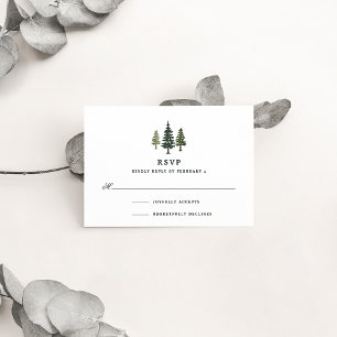 Carte RSVP pour les grands pins