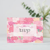 Carte RSVP pour les invitations florales (Debout devant)