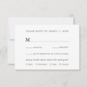 Carte RSVP pour mariage Hexagon or Watercolor Gree (Dos)