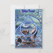 Carte RSVP pour Merci d'alimentation en eau élémen (Dos)