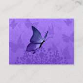 Carte RSVP Quinceañera à Papillon mauve (Dos)